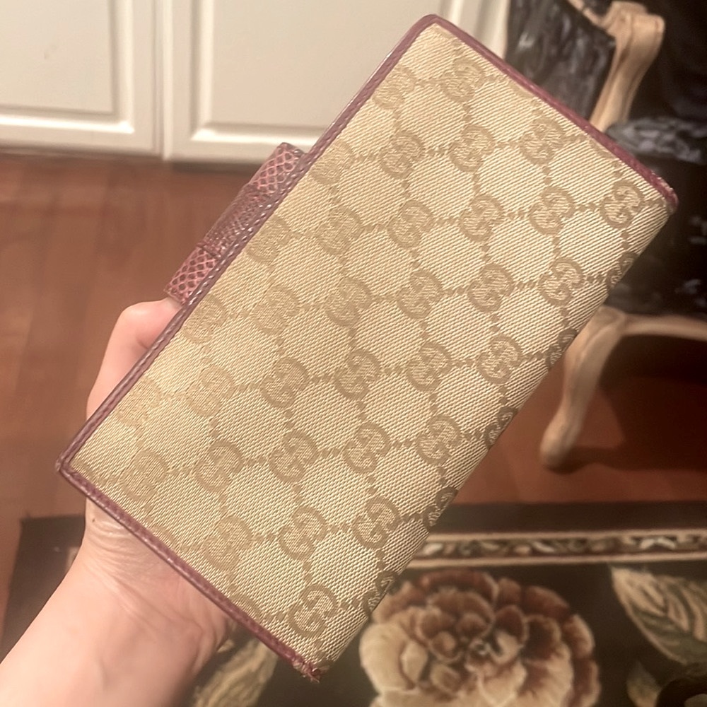 Gucci Python Embossed Wallet - image 3